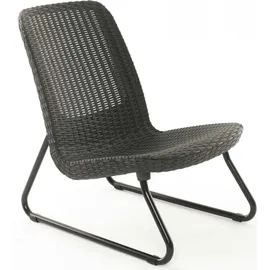 KETER Terrassenmöbel-Set 3-tlg. Rio Graphitgrau - Grau