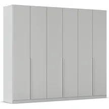 Rauch »Kleiderschrank Schrank Garderobe AGORDO TOPSELLER Schlafzimmer«, (in zwei Griff-Farben mit Dekor- oder Hochglanzfront), durchdachte Innenausstattung, in 6 Breiten und 2 Höhen MADE IN GERMANY, grau (seidengrau), B:271cm H:229cm T:54cm,