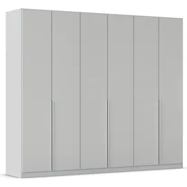 Rauch »Kleiderschrank Schrank Garderobe AGORDO TOPSELLER Schlafzimmer«, (in zwei Griff-Farben mit Dekor- oder Hochglanzfront), durchdachte Innenausstattung, in 6 Breiten und 2 Höhen MADE IN GERMANY, grau (seidengrau), B:271cm H:229cm T:54cm,