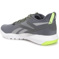 Reebok Herren Flexagon Force 4 Sneaker, Pure Grey 6 Pure Grey 4 Laser Lime F23, 43 EU