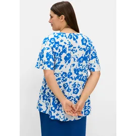 sheego Tunika in ecru-gemustert | Gr.: 48