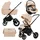 Babylux Kinderwagen 3in1 Set Beige