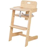 roba Babyhochstuhl - 45x50x86cm - naturfarben - Holz, / Holz