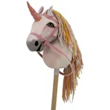 haasenstrauch Steckenpferd Haasenstrauch Sweety Toys 14514 Hobbyhorse rosa Einhorn Steckenpferd, Hobby Horse rosa