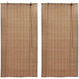 vidaXL Bambusrollo 120 x 220 cm Braun