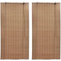 vidaXL Bambusrollo 120 x 220 cm Braun