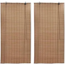 vidaXL Bambusrollo 120 x 220 cm Braun
