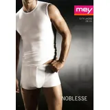 Mey Unterhemd Noblesse City-Shirt (Vorteils-Pack, 2-St., 2er-Pack) Herren Top ohne Arm aus Feinripp, körpergerechter Funktionsschnitt mit abgerundetem Saum, im Doppelpack weiß 4/S