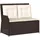 vidaXL Gartenbank mit Kissen 1-tlg 110 x 60 x 85 cm Braun