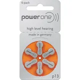 Powerone Varta P 13 (60 Stück, 310mAh, 1,4V) Hörgerätebatterie PR48