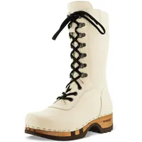 Woody Damen Ramona Clog Stiefel, Creme, 40 EU