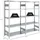Proregal Schwerlastregal Silver Mamba Made In Germany HxBxT 200 x 200 x 50 cm 5 Ebenen Je 150 kg Fachlast Verzinkt