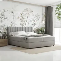 Panda möbel Boxspringbett 180x200 Everest mit Topper, mit Bettkästen,
