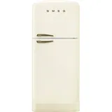 Smeg FAB50RCRB5 Retro-Kühl-Gefrierkombination (400 l, 1921 mm hoch, Creme)