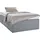 Westfalia Schlafkomfort Boxspringbett, grau, B:120cm L:200cm, Bezug Bett: Feinstrukturstoff (77% Polyester, 23%Viskose) oder Microfaser (100% Polyester);Bonnellfederkernmatratze: 100%Polyester;Kaltschaummatratze: 100% Polyester, Bezug abnehm- und waschbar bis 60C, WESTFALIA