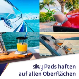 silwy Magnet, Tumbler, Kunststoff, 250ml, 2er Set, grau