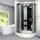 AcquaVapore Duschkabine Dusche D58-53M0 90x90 cm - Schwarz
