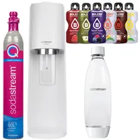 NEU Sodastream Wassersprudler Terra Weiß 1L Flasche Bolero Geschmackspackung