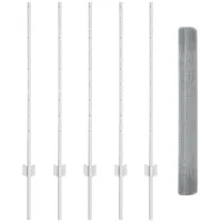 VidaXL Hühnerdrahtzaun-Set 2 Rollen Verzinkter Stahl 10 x 1