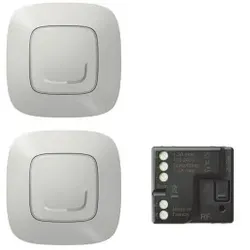 Legrand 752750 Valena Allure with Netatmo STAND-ALONE-SET Mikromodul + 2 Sender Farbe Aluminium
