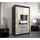 abiks möbel Schwebetürenschrank MONACO 120 x 200 x 62 cm Schwarz