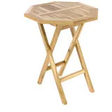 VCM Gartentisch Klapptisch Ø 60 x 75 cm Teak