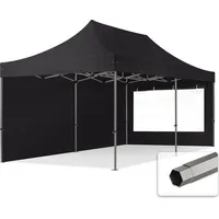 TOOLPORT 3x6m - mit 2 Seitenteilen (Panoramafenster) Premium Dach