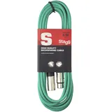 Stagg 6 m hochwertigen XLR-auf XLR-Stecker Mikrofon Kabel grün