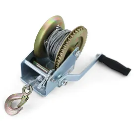 Carparts-ONLINE Profi Seilwinde Handwinde mit Drahtseil 800KG 10 Meter