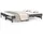 vidaXL Tagesbett 100 x 200 cm Grau