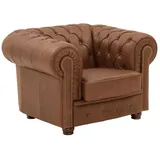 58 aufm Kessel Cocktailsessel 110 x 74 x 98 cm Cognac mit Relax-Funktion
