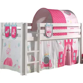 58 aufm Kessel Kinderbett Karolina 90 x 200 cm Massivholz weiß