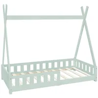 ML-Design Kinderbett Tipi 80 x 160 cm Kiefer mint