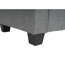 Mendler Modular 3-Sitzer Sofa Couch Lyon, Stoff/Textil ~ grau, ohne Armlehnen