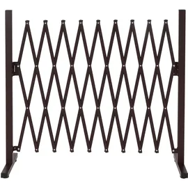 Mendler Alu Absperrgitter 103 x 36-265 x 31 cm Braun/Stahl