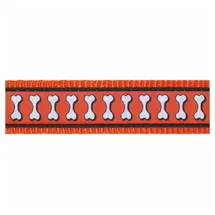 Red Dingo Hundeleine RD Leine 20 mm x 2 m - Bones Rfx- Orange, (Packung)
