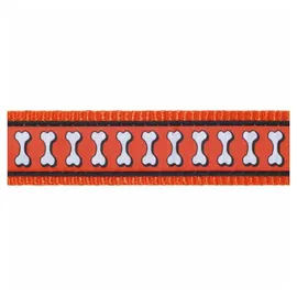 Red Dingo Hundeleine RD Leine 20 mm x 2 m - Bones Rfx- Orange, (Packung)