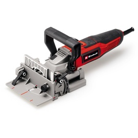 Einhell Flachdübelfräse TE-BJ 900 (900 W, 20 mm Frästiefe, stufenlose Winkel-/Höheneinstellung, 6-stufige Tiefenverstellung, Staubfangsack, inkl. 100 mm Fräsblatt)