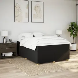 vidaXL Boxspringbett 140 x 200 cm Schwarz