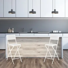 Relaxdays Barhocker BASTIAN 10020761_49 weiß, 2 St.