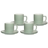 Ritzenhoff & Breker Jasper Espressotassen mit Untertassen 4er Set Mint