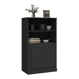vidaXL Highboard Schwarz 60x35,5x103,5 cm Holzwerkstoff