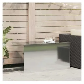 vidaXL Außenlagerbox Silber 100 x 50,5 x 50 cm