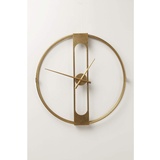 Kare Design Wanduhr Clip, Gold, 60cm