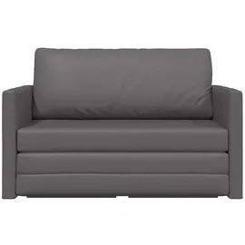 vidaXL Sofa Bett Grau 124 x 71 x 78 cm Kunstleder