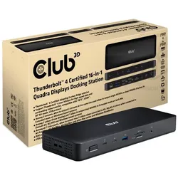 Club 3D 16-in-1 - Dockingstation - für Desktop, Laptop