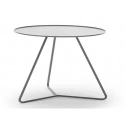 Steely Couchtisch 37cm alufarbig matt