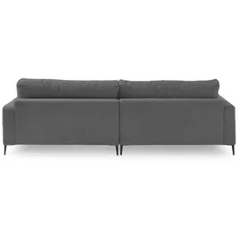 KAWOLA Ecksofa Cara Cord Recamiere links grau