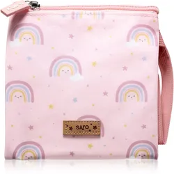 Saro Baby Sandwich Bag Beutel für die Zwischenmahlzeit Pink 17,5x17,5 cm 1 St.