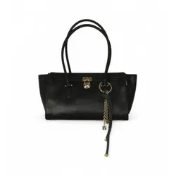 Michael Kors für Damen. 30F5GNXT0L Hamilton Lederhandtasche schwarz (OSFA), Lässig